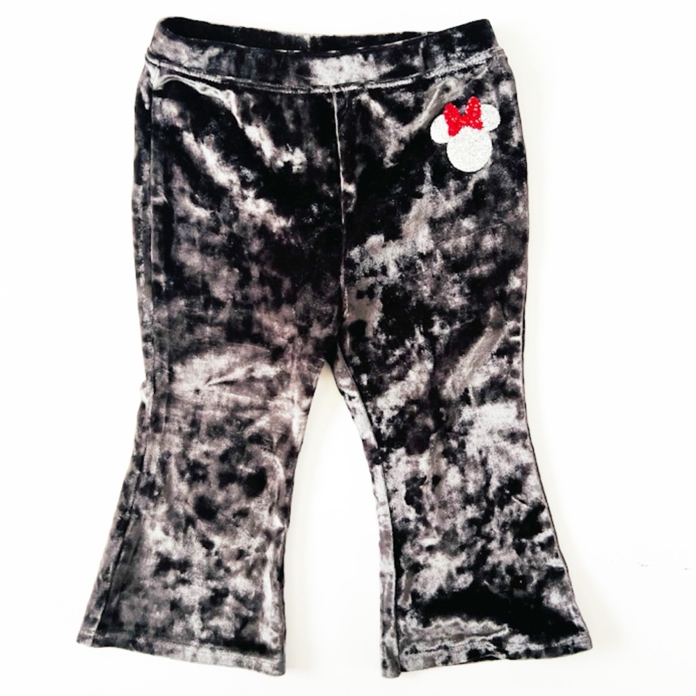 Disney Crush Velvet Mickey Rhinestones Bell Bottom Pants